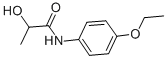 structure of CAS# 539-08-2, N-Lactoyl-p-Phenetidine;N-(4-Ethoxyphenyl)-2-Hydroxy-Propanamide;N-(4-Ethoxyphenyl)-2-Hydroxy-Propionamide;Propanamide, N-(4-Ethoxyphenyl)-2-Hydroxy-
