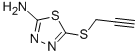 structure of CAS# 53918-05-1, 5-(2-Propynylsulfanyl)-1,3,4-Thiadiazol-2-Ylamine;5-(2-Propynylsulfanyl)-1,3,4-Thiadiazol-2-Ylamine