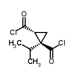 CAS#: 53922-70-6， (1S,2R)-1-Isopropyl-1,2-Cyclopropanedicarbonyl Dichloride