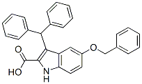 CAS#: 53924-12-2， 3-Diphenylmethyl-5-Benzyloxy-1H-Indole-2-Carboxylic Acid