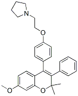 CAS#: 53996-41-1， 1-[2-[4-(2,2-Dimethyl-7-Methoxy-3-Phenyl-2H-1-Benzopyran-4-Yl)Phenoxy]Ethyl]Pyrrolidine