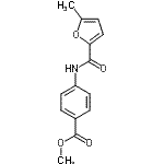 结构式 CAS# 540533-39-9, 甲基4-[(5-甲基-2-糠酰)氨基]苯甲酸酯
