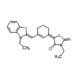 CAS#: 54118-07-9， (5E)-3-Ethyl-5-{3-[(Z)-(3-Ethyl-1,3-Benzothiazol-2(3H)-Ylidene)Methyl]-2-Cyclohexen-1-Ylidene}-2-Thioxo-1,3-Thiazolidin-4-One