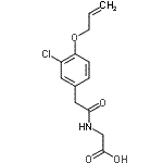 CAS#: 54139-62-7， N-{[4-(Allyloxy)-3-Chlorophenyl]Acetyl}Glycine