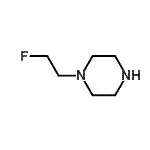 structure of CAS# 541505-04-8, 1-(2-Fluoroethyl)Piperazine;1-(2-fluoroethyl)piperazine;1-(2-Fluoro-ethyl)-piperazine