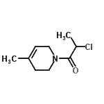 CAS 登录号：54152-09-9， 2-氯-1-(4-甲基-3,6-二氢-1(2H)-吡啶基)-1-丙酮