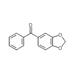 结构式 CAS# 54225-86-4, 1,3-苯并二氧戊环-5-基(苯基)甲酮