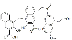 CAS#: 5423-42-7， 4-[(3-Carboxy-2-Hydroxy-Naphthalen-1-Yl)Methyl]-3-Hydroxy-Naphthalene- 2-Carboxylic Acid, 2-Diethylamino-1-(6-Methoxyquinolin-4-Yl)Ethanol