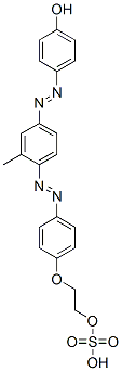 CAS#: 54307-21-0， 4-[[3-Methyl-4-[[4-[2-(Sulphooxy)Ethoxy]Phenyl]Azo]Phenyl]Azo]Phenol