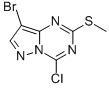 structure of CAS# 54346-33-7, 8-Bromo-4-Chloro-2-Methylthiopyrazolo[1,5-a]1,3,5-Triazine;8-BROMO-4-CHLORO-2-METHYLTHIOPYRAZOLO[1,5-A]1,3,5-TRIAZINE