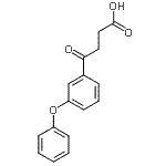 结构式 CAS# 54364-84-0, 4-氧代-4-(3-苯氧基苯基)丁酸