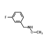 structure of CAS# 543730-70-7, 1-(3-Fluorophenyl)-N-Methoxymethanamine;N-(3-fluorobenzyl)-O-methylhydroxylamine