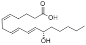 structure of CAS# 54397-84-1, 12-L-Hydroxy-5,8,10-heptadecatrienoic acid;12(S)-HYDROXY-5(Z),8(E),10(E)-*HEPTADECA TRIENOIC AC;12(S)-HYDROXY-(5Z,8E,10E)-HEPTADECATRIENOIC ACID;12(S)-Hydroxy-5(Z),8(E),10(E)-*Heptadecatrienoic