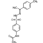 CAS#: 5448-96-4， N-[4-({2-[1-(4-Methylphenyl)Ethylidene]Hydrazino}Sulfonyl)Phenyl]Acetamide
