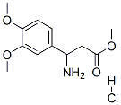 structure of CAS# 54503-20-7, Methyl 3-Amino-3-(3,4-Dimethoxyphenyl)Propanoate Hydrochloride;[(1R)-1-(3,4-Dimethoxyphenyl)-3-Methoxy-3-Oxo-Propyl]Ammonium;[(1R)-1-(3,4-Dimethoxyphenyl)-3-Methoxy-3-Oxopropyl]Ammonium;[(1R)-1-(3,4-Dimethoxyphenyl)-3-Keto-3-Methoxy-Propyl]Ammonium
