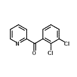 structure of CAS# 54523-80-7, (2,3-Dichlorophenyl)(2-Pyridinyl)Methanone;2-(2,3-Dichlorobenzoyl)pyridine