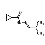 CAS 登录号：545346-60-9， N'-[(1E)-2-甲基丙亚基]环丙烷甲酰肼