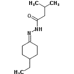 CAS 登录号：545366-52-7， N'-(4-乙基环己基亚基)-3-甲基丁烷酰肼