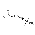 CAS 登录号：54599-50-7， (2E)-6,6-二甲基-2-庚烯-4-炔酸