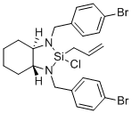 结构式 CAS# 546084-25-7, (1R,2R)-[1,2-环己烷二氨基-N,N'-二(4-溴苄基)烯丙基氯硅烷