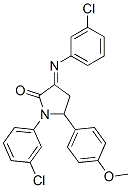 CAS 登录号:5462-65-7, 1-(3-氯苯基)-3-(3-氯苯基)亚氨基-5-(4-甲氧基苯基)吡咯烷-2-酮