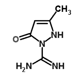 CAS#: 54655-98-0， 3-Methyl-5-Oxo-2,5-Dihydro-1H-Pyrazole-1-Carboximidamide