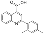 structure of CAS# 5466-33-1, 2-(2,4-Dimethylphenyl)Quinoline-4-Carboxylic Acid;2-(2,4-Dimethylphenyl)-4-Quinolinecarboxylate;2-(2,4-Dimethylphenyl)Cinchoninate;Zinc00035871