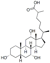 CAS#: 547-98-8， (3a,5b,7a,12a)-3,7,12-Trihydroxy-Cholestan-26-Oic Acid