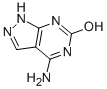 structure of CAS# 5472-41-3, 4-Amino-6-Hydroxypyrazolo[3,4-d]Pyrimidine;4-Amino-6-Hydroxypyrazolo[3,4-D]Pyrimidine;6H-Pyrazolo[3,4-D]Pyrimidin-6-One, 4-Amino-1,5-Dihydro-;Nsc28415