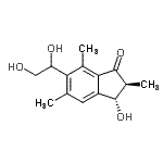 CAS#: 54797-09-0， (2S,3S)-6-(1,2-Dihydroxyethyl)-3-Hydroxy-2,5,7-Trimethyl-1-Indanone