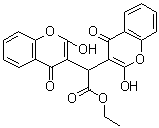 CAS 登录号:548-00-5, 2,2-二(4-羟基-2-氧代苯并吡喃-3-基)乙酸乙酯