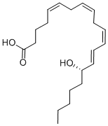 结构式 CAS# 54845-95-3, (15S,5Z,8Z,11Z,13E)-15-羟基二十碳四烯酸