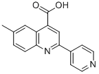 structure of CAS# 5486-67-9, 6-Methyl-2-Pyridin-4-Ylquinoline-4-Carboxylic Acid;6-Methyl-2-(4-Pyridyl)Quinoline-4-Carboxylic Acid;6-Methyl-2-(4-Pyridyl)-4-Quinolinecarboxylic Acid;6-Methyl-2-(4-Pyridyl)Cinchoninic Acid