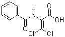 structure of CAS# 54902-23-7, 2-(Benzoylamino)-3,3-Dichloroacrylic Acid;3,3-dichloro-2-(phenylcarbonylamino)prop-2-enoic acid;MLS000573659;SMR000184507