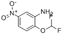 structure of CAS# 54939-58-1, 2-(Difluoromethoxy)-5-Nitroaniline;3-Amino-4-(Difluoromethoxy)Nitrobenzene;2-(Difluoromethoxy)-5-Nitroaniline 97%;2-(Difluoromethoxy)-5-Nitroaniline97%