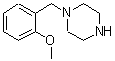 结构式 CAS# 55037-81-5, 1-(2-甲氧基苄基)哌嗪