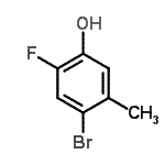结构式 CAS# 550400-07-2, 4-溴-2-氟-5-甲基苯酚