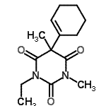 CAS#: 55044-42-3， 5-(1-Cyclohexen-1-Yl)-1-Ethyl-3,5-Dimethyl-2,4,6(1H,3H,5H)-Pyrimidinetrione