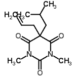CAS#: 55045-04-0， 5-Allyl-5-Isobutyl-1,3-Dimethyl-2,4,6(1H,3H,5H)-Pyrimidinetrione