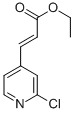 structure of CAS# 551950-41-5, 3-(2-Chloro-Pyridin-4-Yl)-Acrylic Acid Ethyl Ester;Ambad134