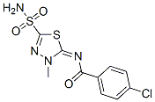 CAS#: 55217-94-2， 4-Chloro-N-(4,5-Dihydro-4-Methyl-2-Sulfamoyl-1,3,4-Thiadiazol-5-Ylidene)Benzamide