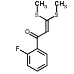 CAS 登录号：552298-97-2， 1-(2-氟苯基)-3,3-二(甲硫基)-2-丙烯-1-酮