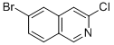 structure of CAS# 552331-06-3, 6-Bromo-3-Chloroisoquinoline;6-BROMO-3-CHLOROISOQUINOLINE