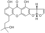 CAS#: 55256-57-0， (3aS-cis)-3a,12a-Dihydro-4,6-dihydroxy-9-(3-hydroxy-3-methylbutyl)-5H-Furo(3',2':4,5)furo(3,2-b)xanthen-5-one