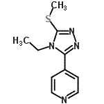 CAS#: 552815-84-6， 4-[4-Ethyl-5-(Methylsulfanyl)-4H-1,2,4-Triazol-3-Yl]Pyridine
