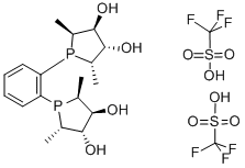 CAS#: 552829-96-6， (+)-1,2-Bis[(2S,5S)-2,5-Dimethyl-(3S,4S)-3,4-Dihydroxyphospholano]Benzene Bis(Trifluoromethanesulfonate) Salt