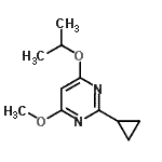 CAS#: 552882-10-7， 2-Cyclopropyl-4-Isopropoxy-6-Methoxypyrimidine