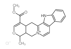 CAS#: 55322-91-3， (19alpha)-3,4,5,6,16,17-Hexadehydro-16-(Methoxycarbonyl)-19-Methyloxayohimbanium Chloride