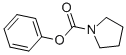 structure of CAS# 55379-71-0, 1-Pyrrolidinecarboxylicacid Phenyl Ester;1-Pyrrolidinecarboxylic Acid Phenyl Ester;Pyrrolidine-1-Carboxylic Acid Phenyl Ester;Zinc00135187