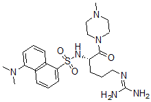 CAS#: 55381-97-0， Dansyl-Arginine-Methylpiperidine Amide
